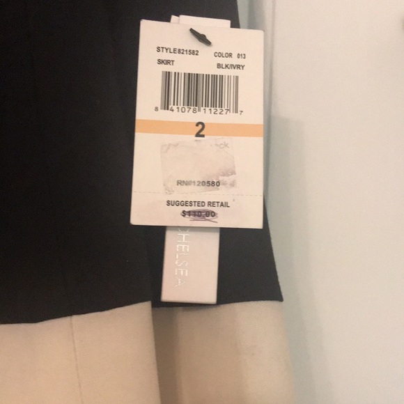 Black and Ivory Amanda and Chelsea skirt.  New with Tags - Picture 2 of 4